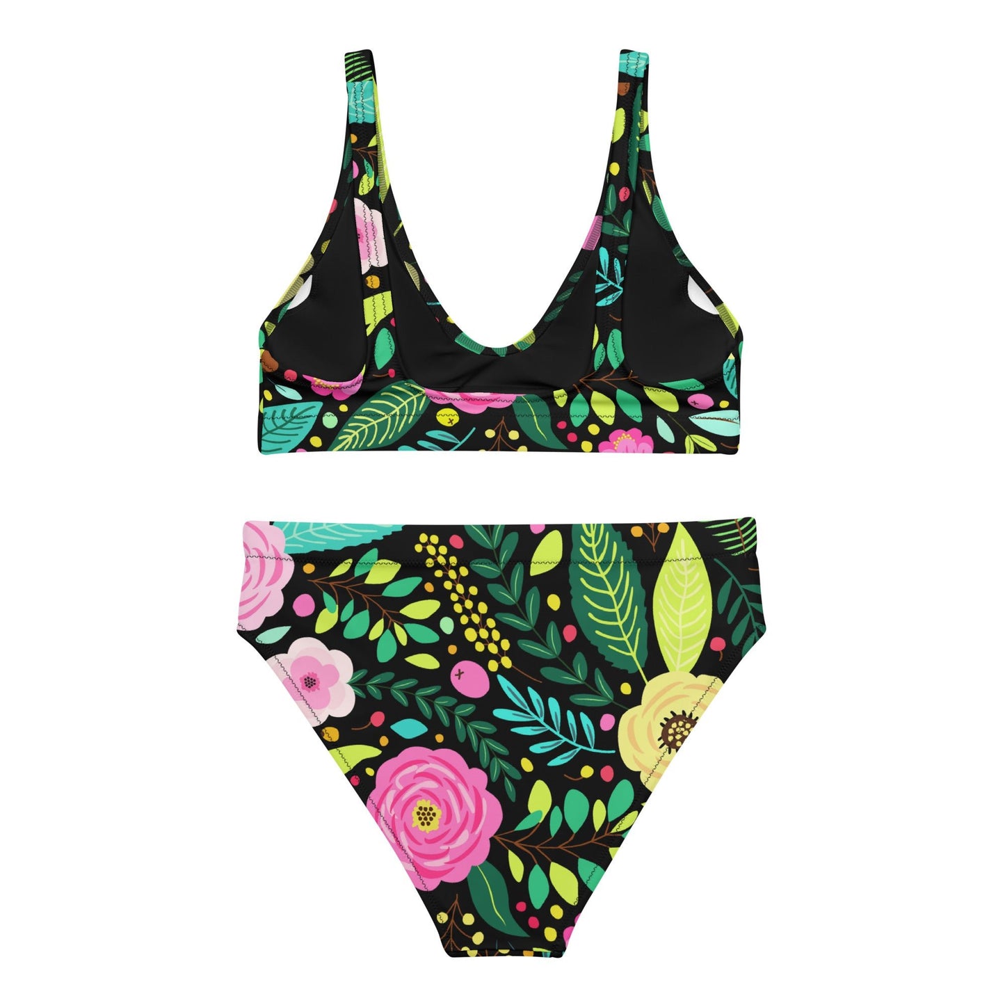 High Waist Bikini βFlower Popβ β bequem, figurfreundlich - YogaStylz