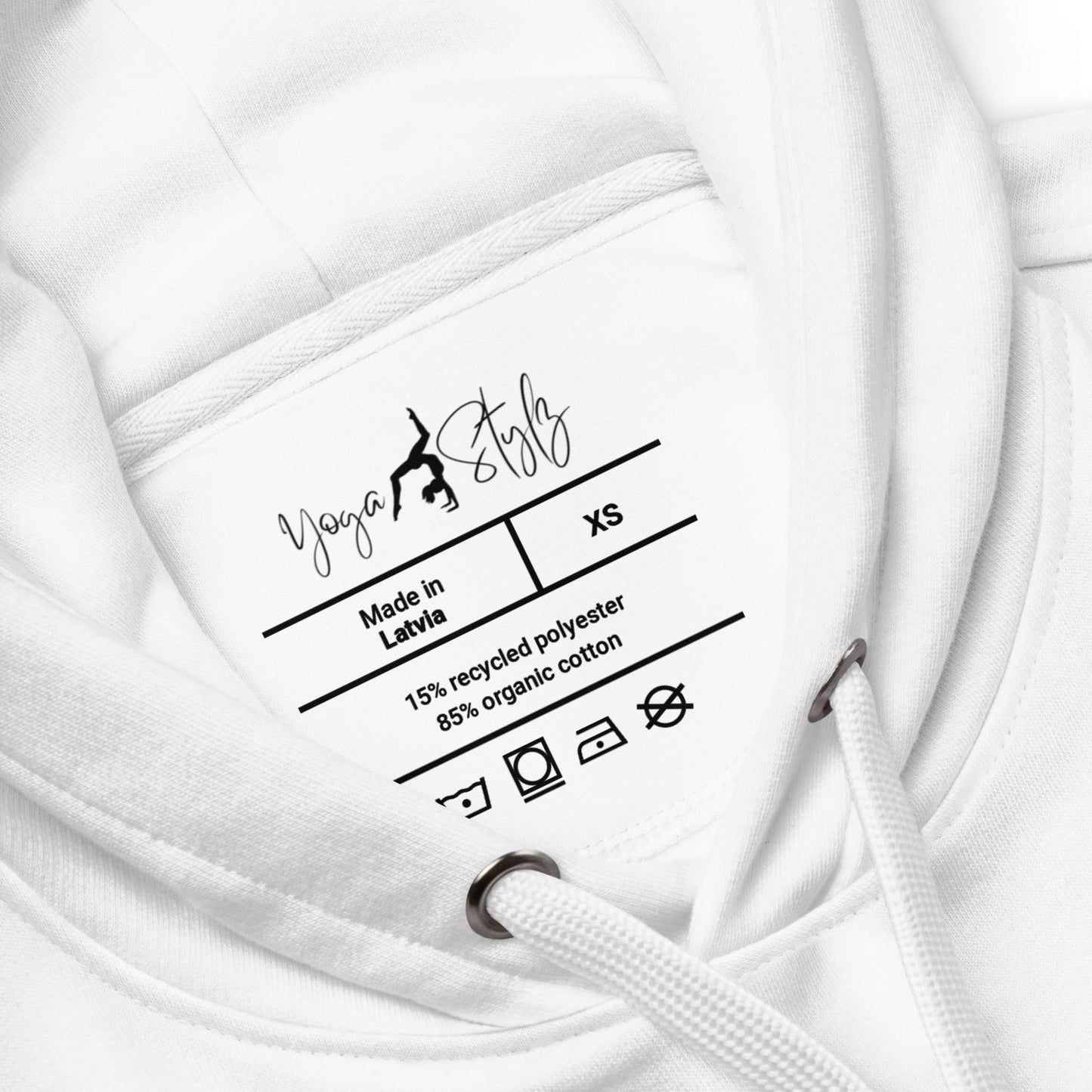 Hochwertiger Öko Kapuzenpullover – Namaste Boho Hoodie –Spirituell & Achtsamkeit – Nachhaltiger Kapuzenpullover – Bio & Recycelt - YogaStylz
