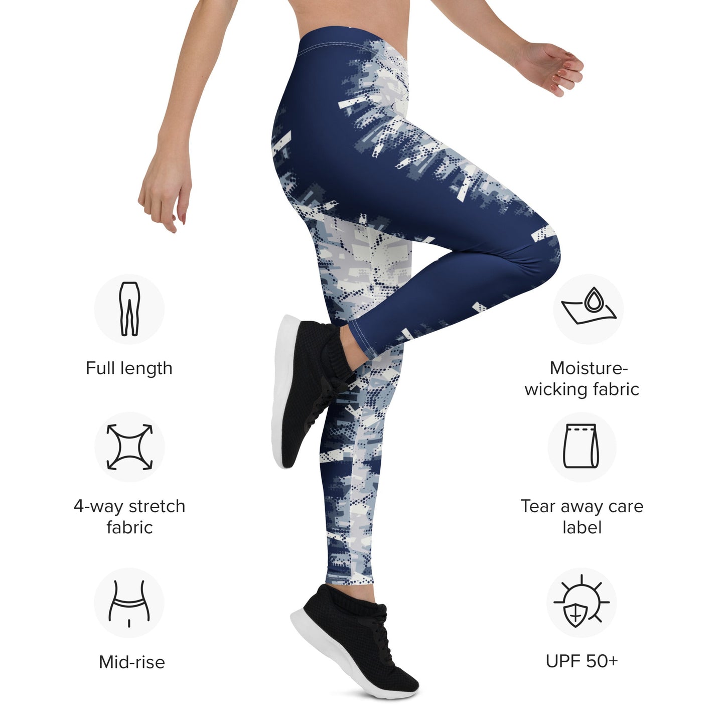 Leggings im Symmetrischen Muster - YogaStylz