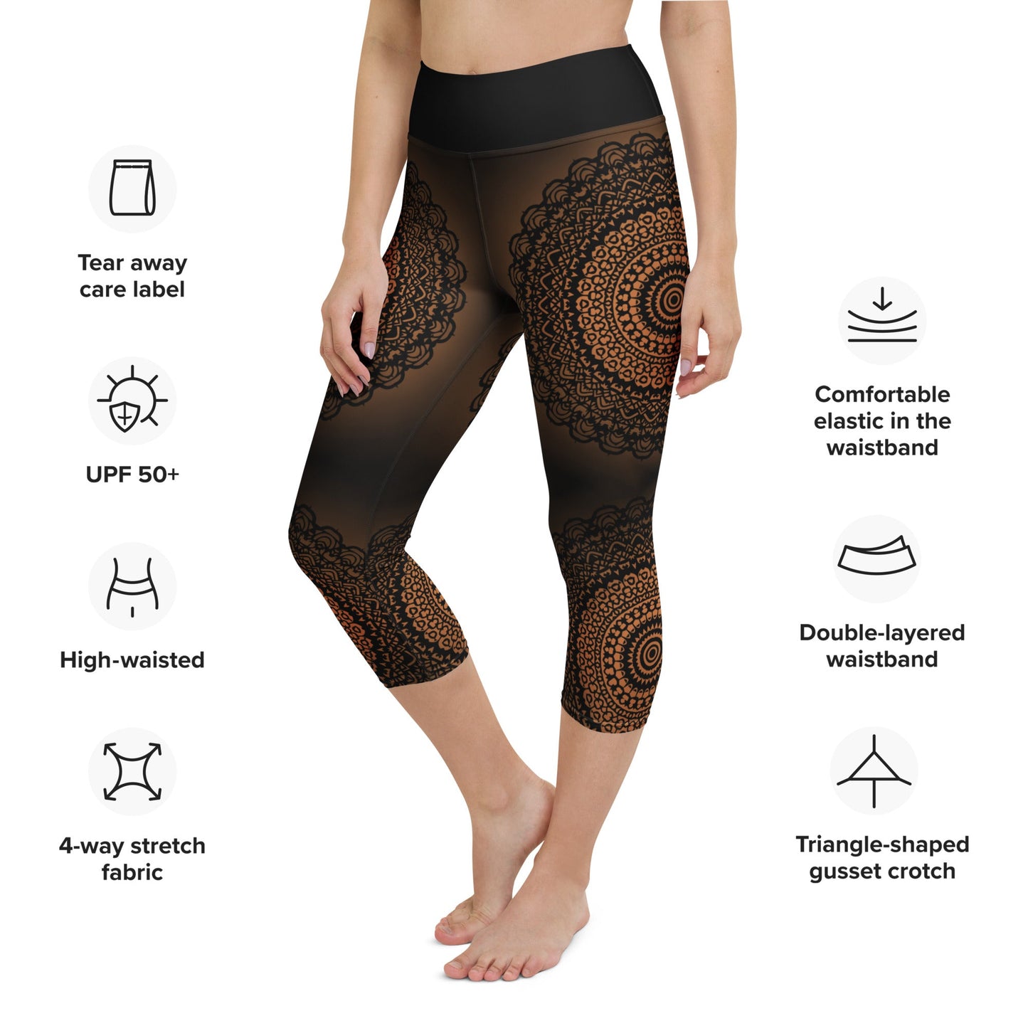 Mandala Yoga - Capri - Leggings – Für Bewegung mit Tiefe - YogaStylz