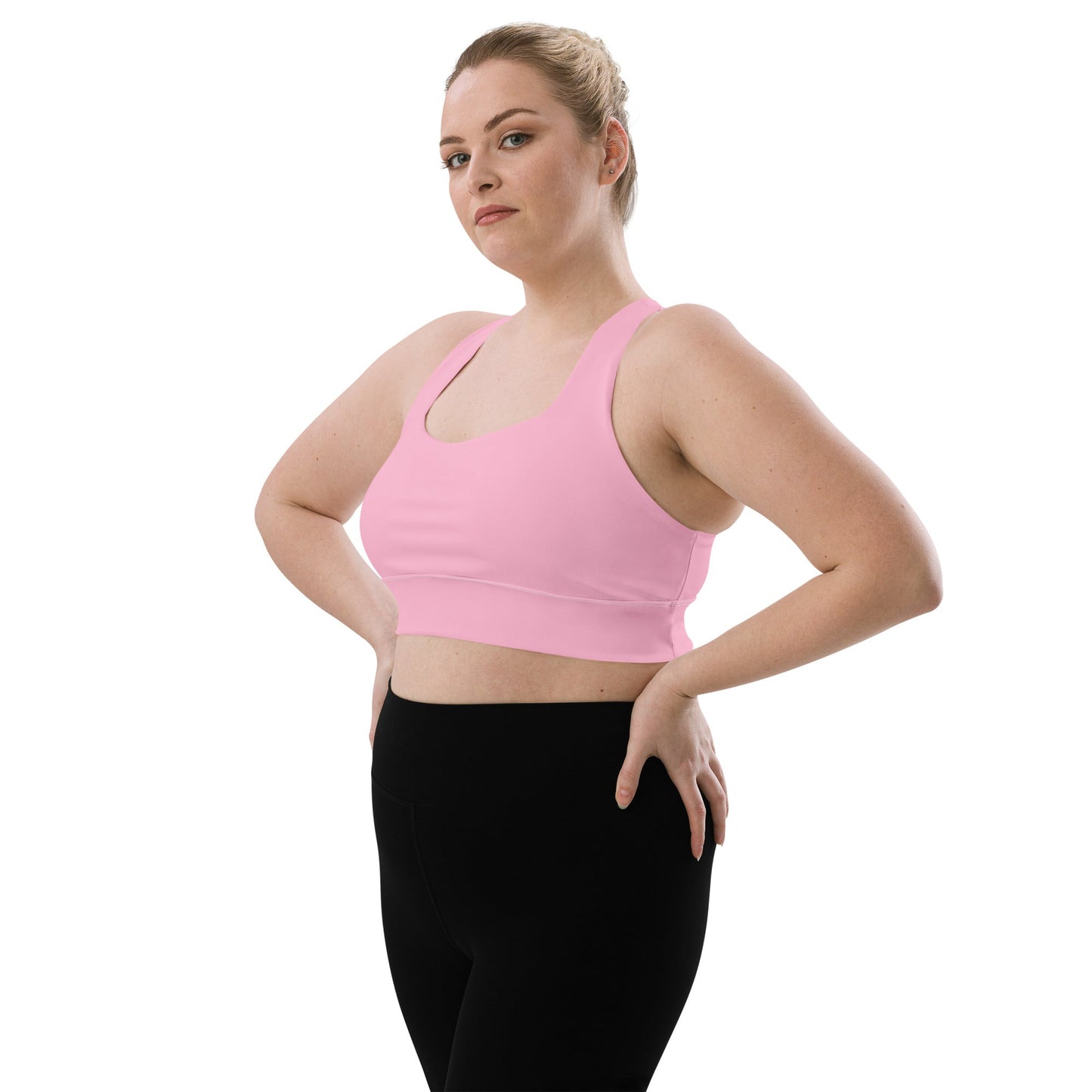 Recycelter Longline - Sport - BH in Cotton Candy - YogaStylz
