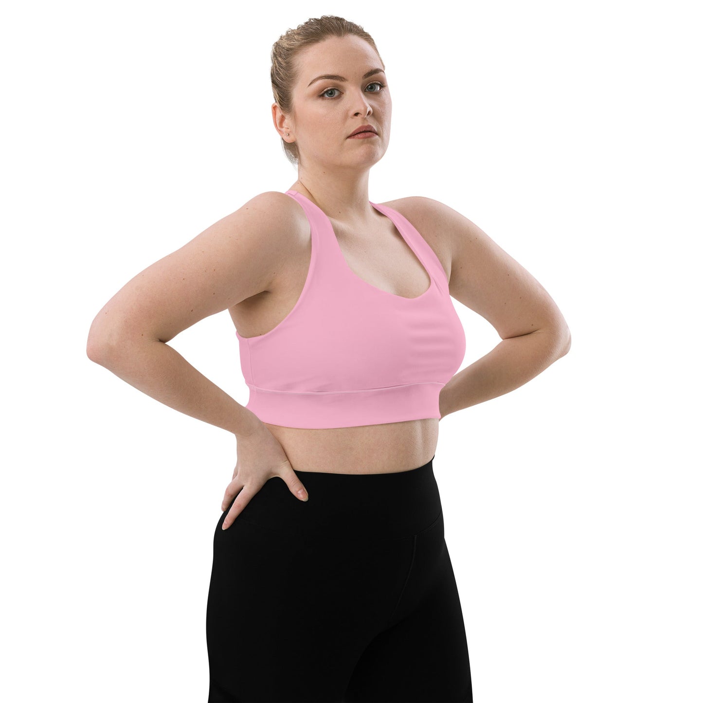 Recycelter Longline - Sport - BH in Cotton Candy - YogaStylz
