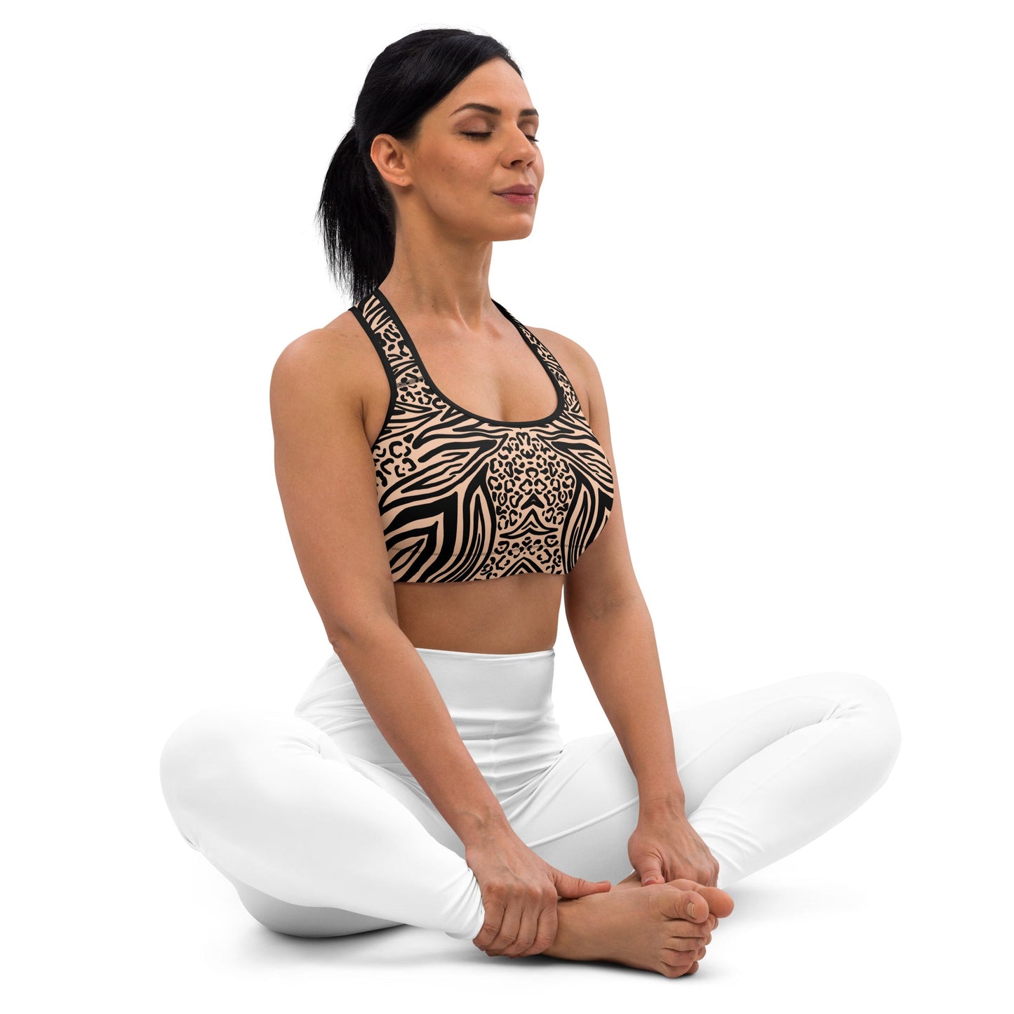 Sport - BH im Leo - Zebra - Look - YogaStylz