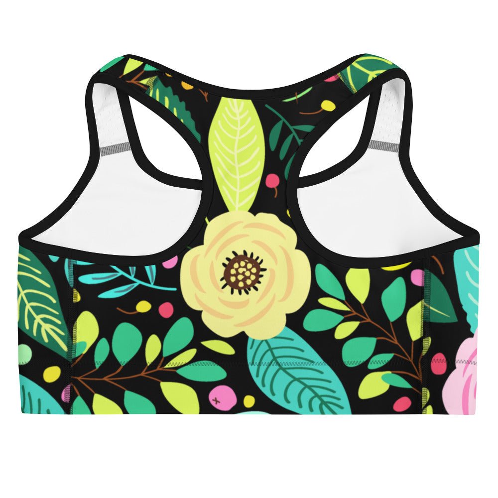 Sport - BH in buntem floralem Muster - YogaStylz