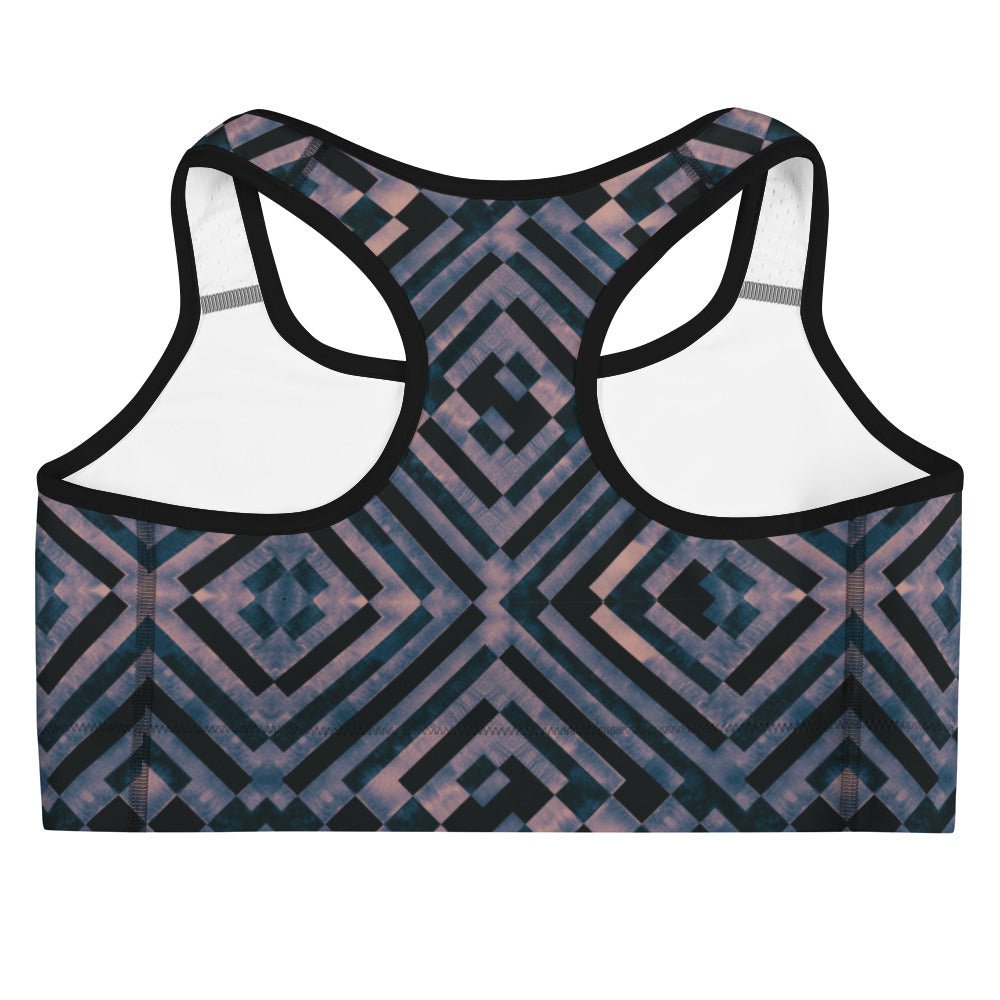 Sport - BH mit geometrischem Muster - YogaStylz