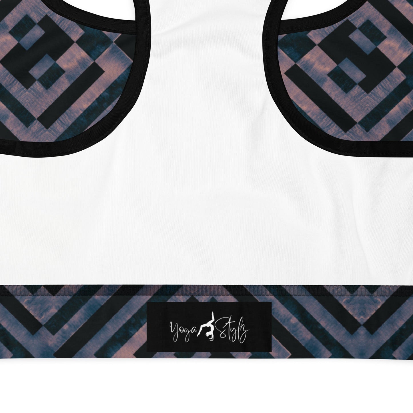 Sport - BH mit geometrischem Muster - YogaStylz