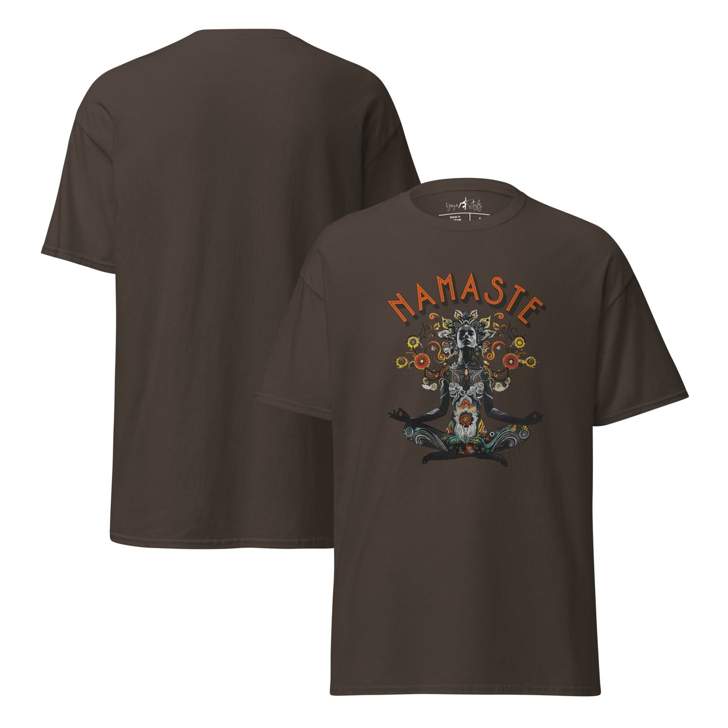 T-Shirt meditierende Frau – Achtsamkeit & Yoga Shirt – Spirituelles Unisex Shirt aus Baumwolle - Klassisches Unisex T-Shirt - YogaStylz