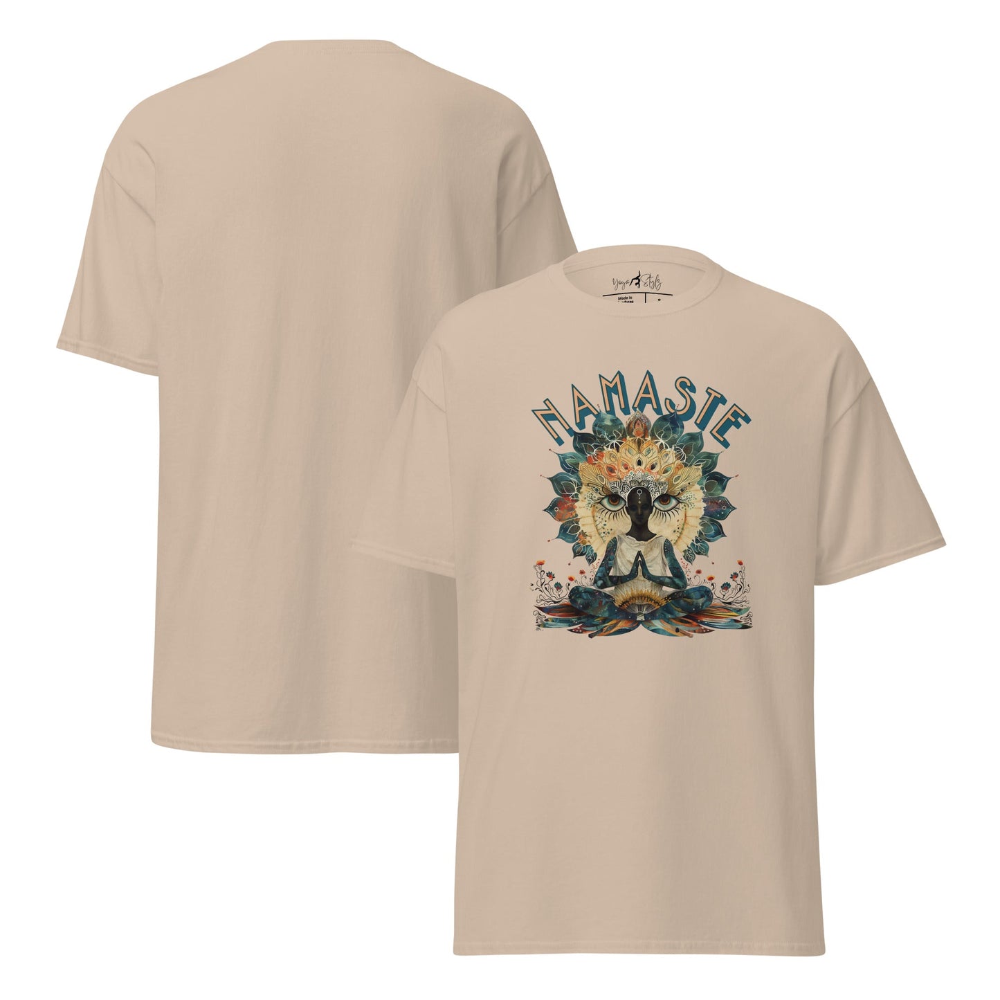 T-Shirt Namaste Boho Yoga – Spirituelles Unisex Shirt – Achtsamkeit & Baumwolle – Yoga Geschenk - Klassisches Unisex T-Shirt - YogaStylz