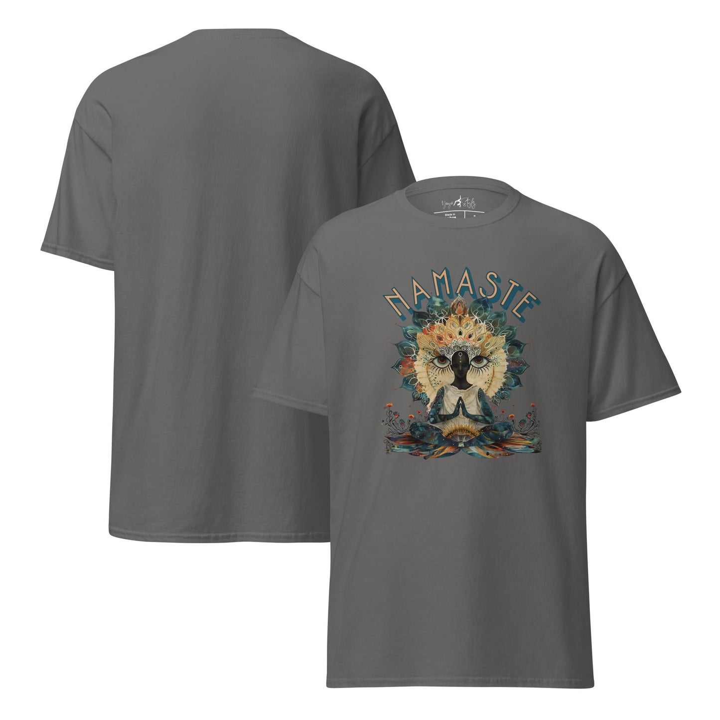 T-Shirt Namaste Boho Yoga – Spirituelles Unisex Shirt – Achtsamkeit & Baumwolle – Yoga Geschenk - Klassisches Unisex T-Shirt - YogaStylz