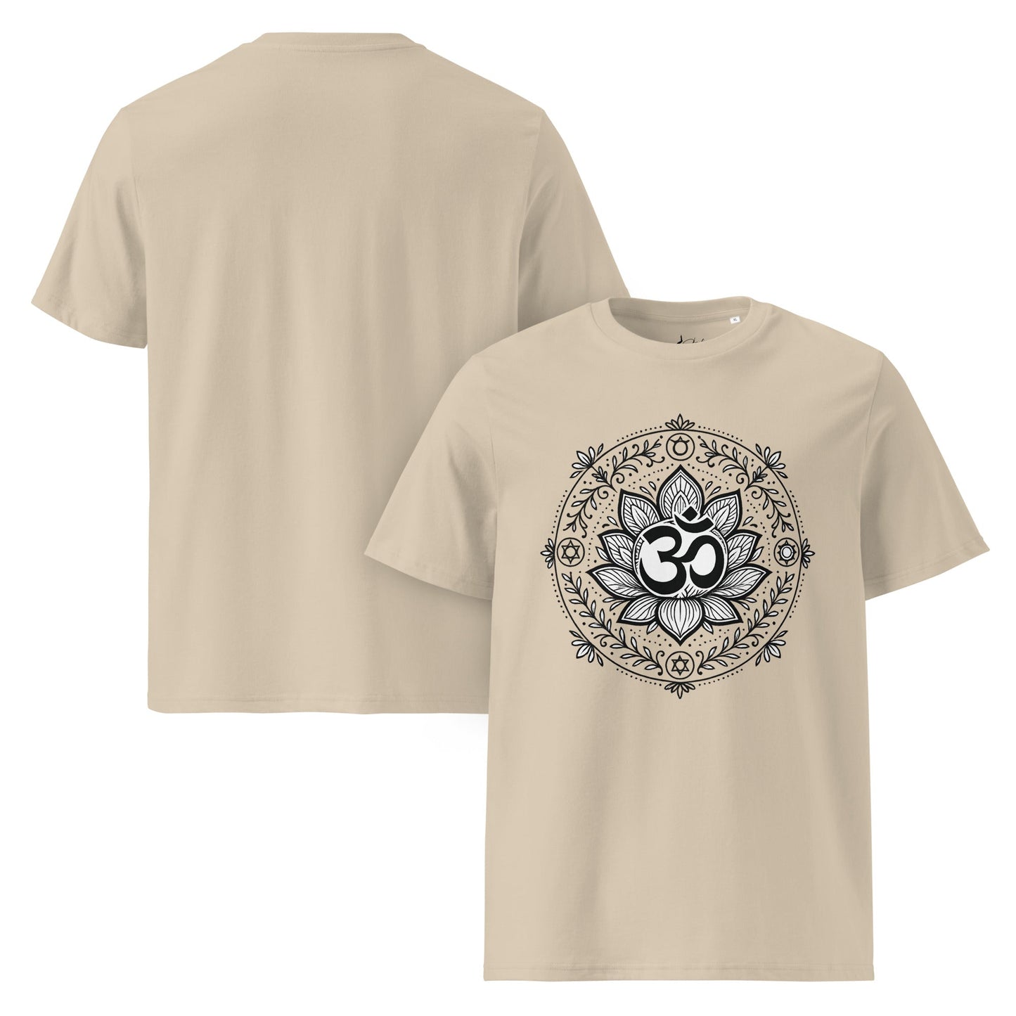 Unisex - Bio - Baumwoll - T-Shirt Om Lotus T-Shirt – Achtsamkeit zum Anziehen - YogaStylz