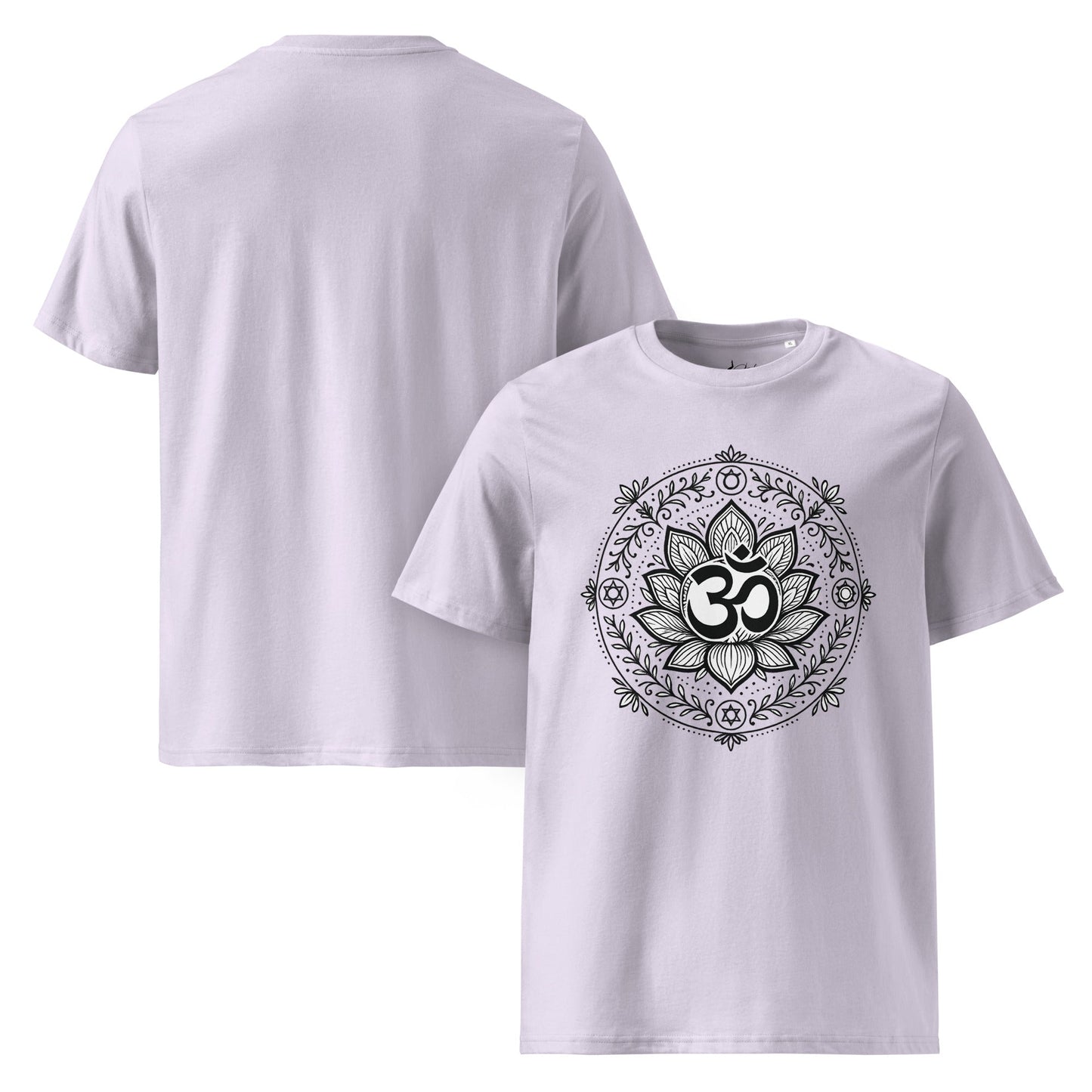 Unisex - Bio - Baumwoll - T-Shirt Om Lotus T-Shirt – Achtsamkeit zum Anziehen - YogaStylz