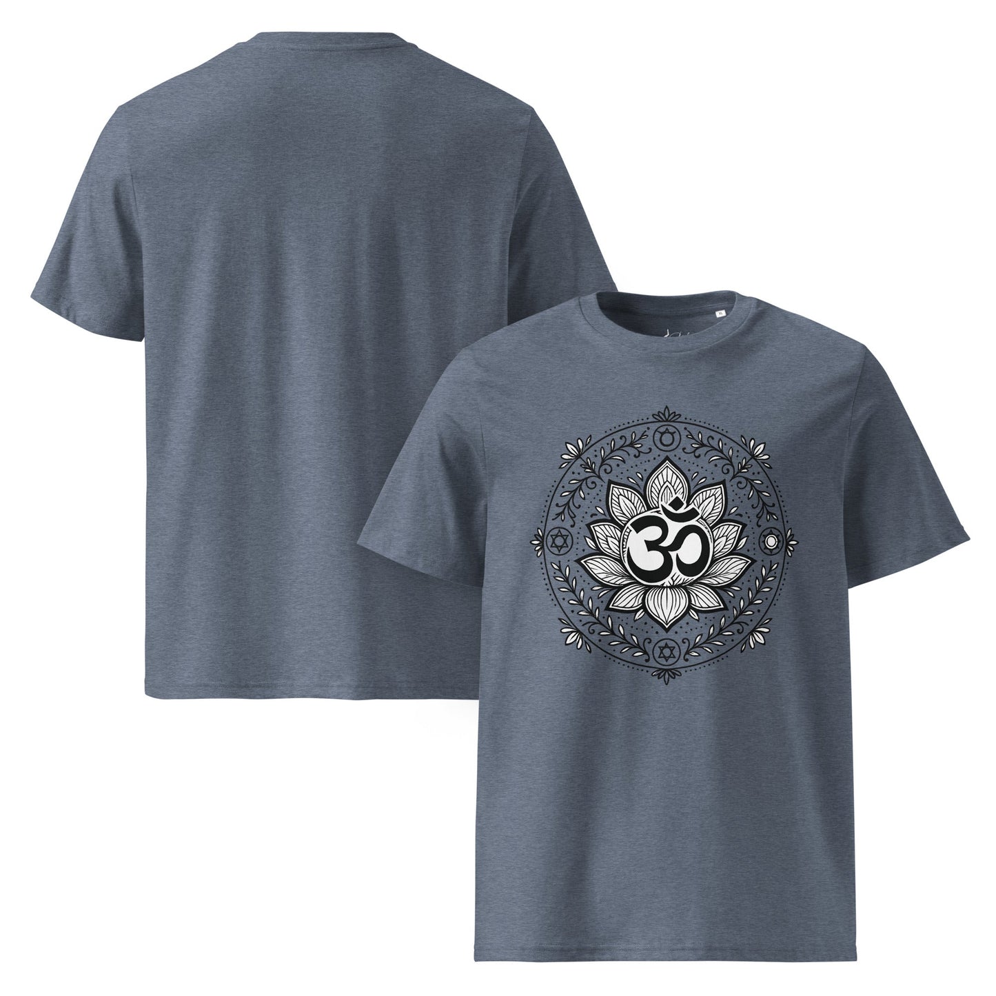 Unisex - Bio - Baumwoll - T-Shirt Om Lotus T-Shirt – Achtsamkeit zum Anziehen - YogaStylz