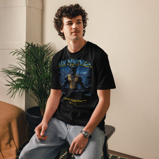 Unisex - Bio - Baumwoll - T-Shirt "Zen Panther" - YogaStylz