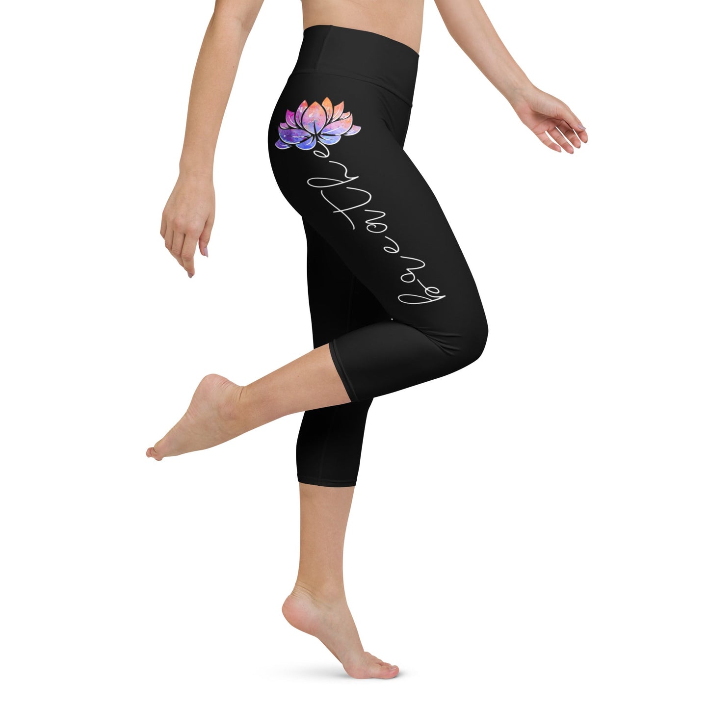 Yoga - Capri - Leggings im Breathe - Lotus Design - YogaStylz