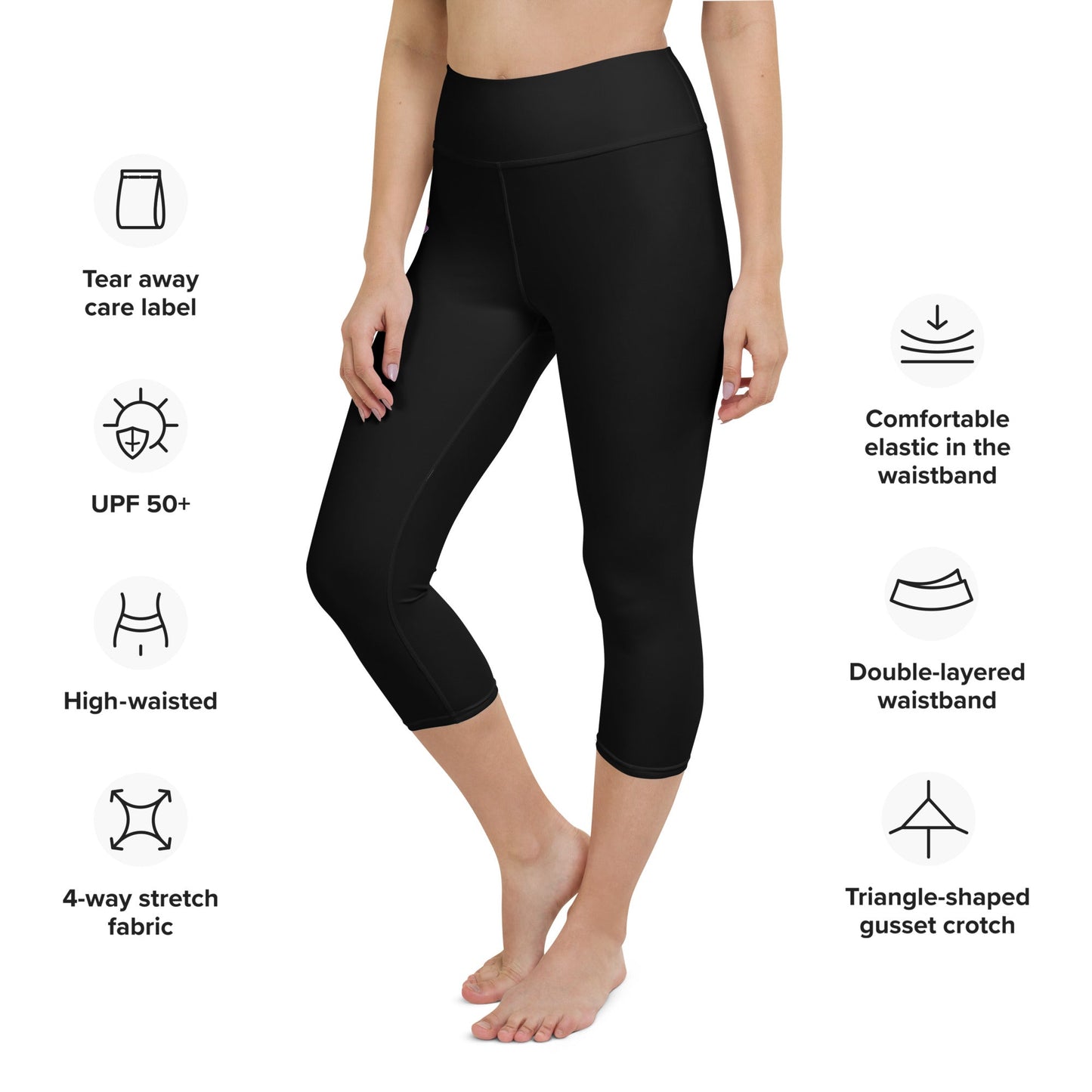 Yoga - Capri - Leggings im Breathe - Lotus Design - YogaStylz