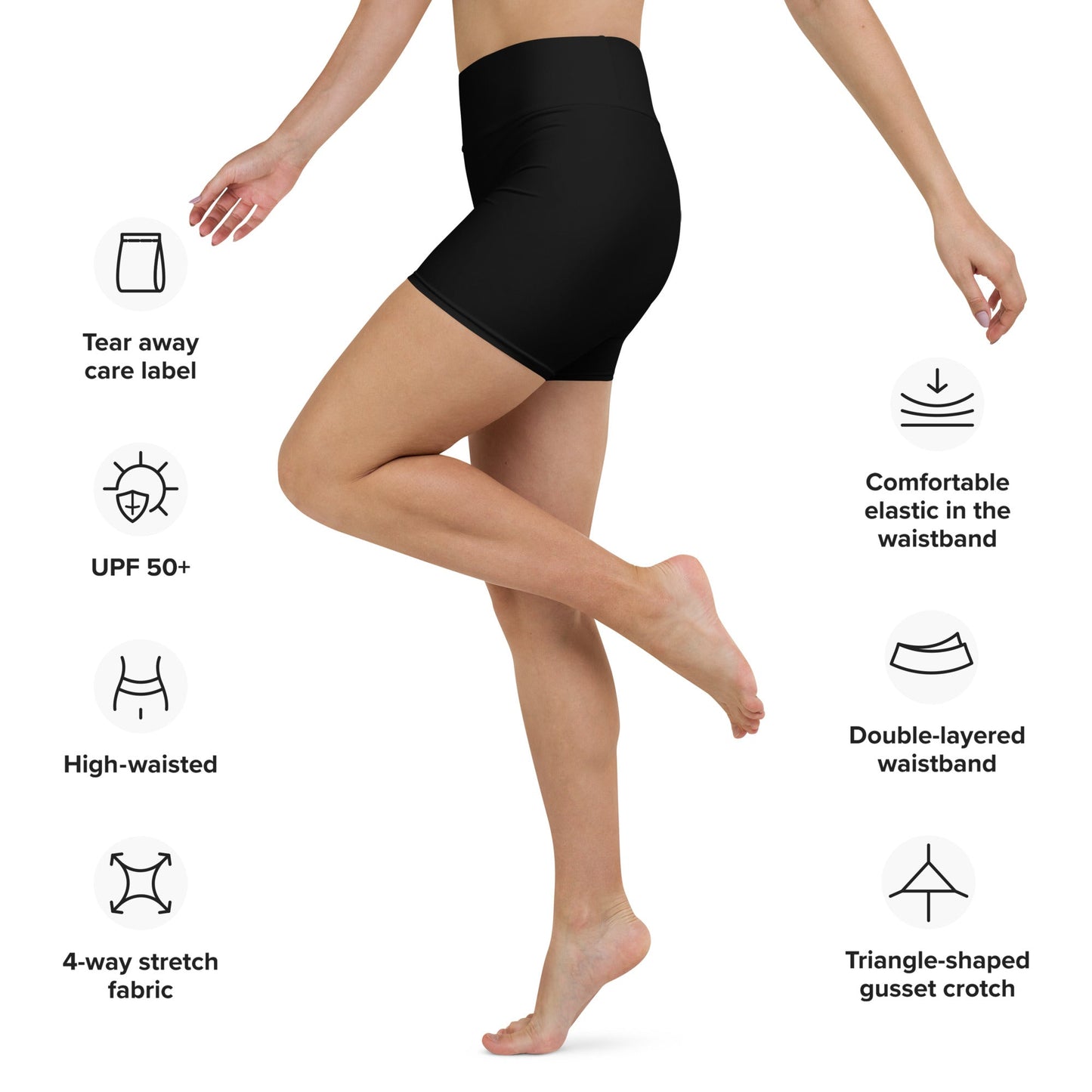 Yoga - Shorts in Schwarz - YogaStylz