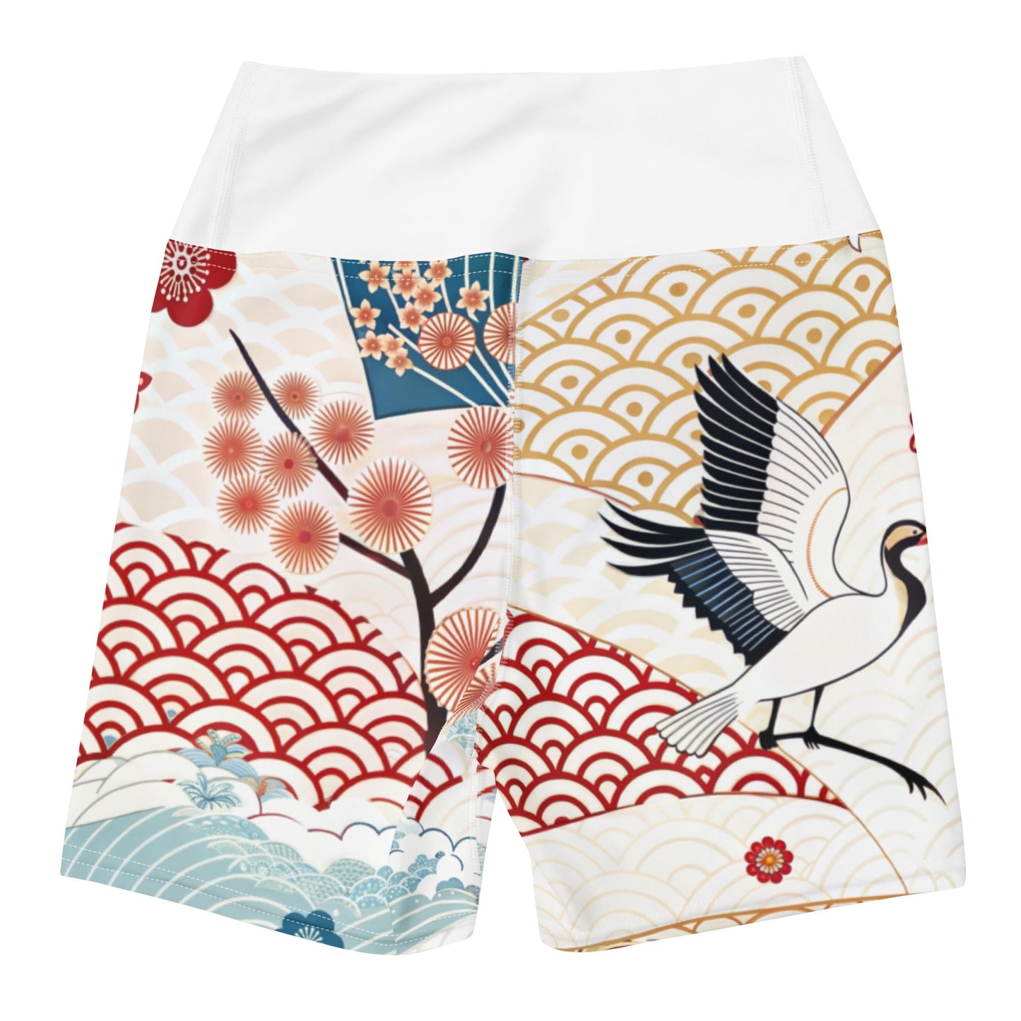 Yoga - Shorts mit abstraktem Muster - YogaStylz
