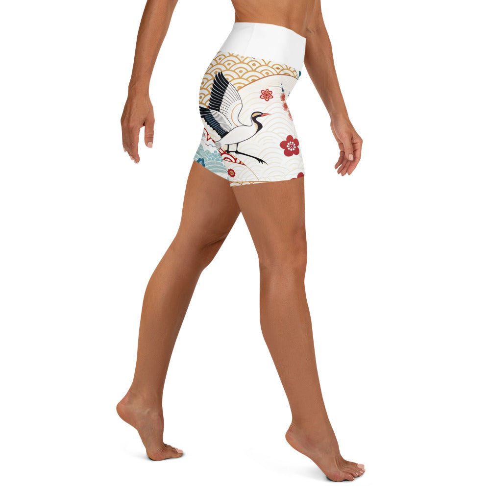 Yoga - Shorts mit abstraktem Muster - YogaStylz