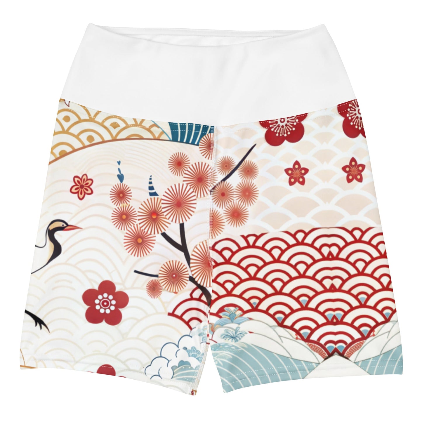 Yoga - Shorts mit abstraktem Muster - YogaStylz