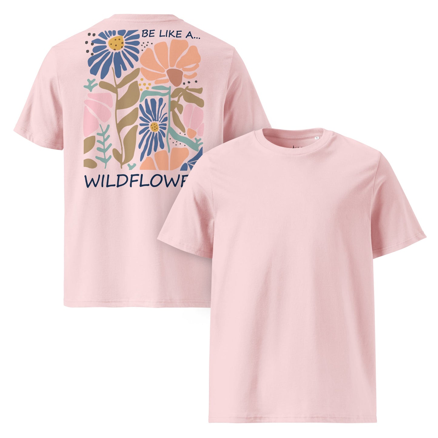 Be Like a Wildflower Shirt | Bio - Baumwolle Boho Shirt | Natürliches Design - YogaStylz