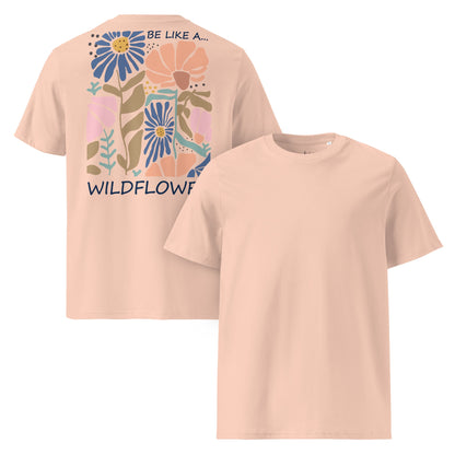 Be Like a Wildflower Shirt | Bio - Baumwolle Boho Shirt | Natürliches Design - YogaStylz