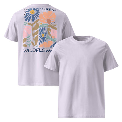 Be Like a Wildflower Shirt | Bio - Baumwolle Boho Shirt | Natürliches Design - YogaStylz