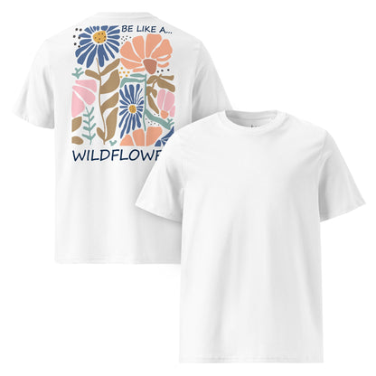 Be Like a Wildflower Shirt | Bio - Baumwolle Boho Shirt | Natürliches Design - YogaStylz
