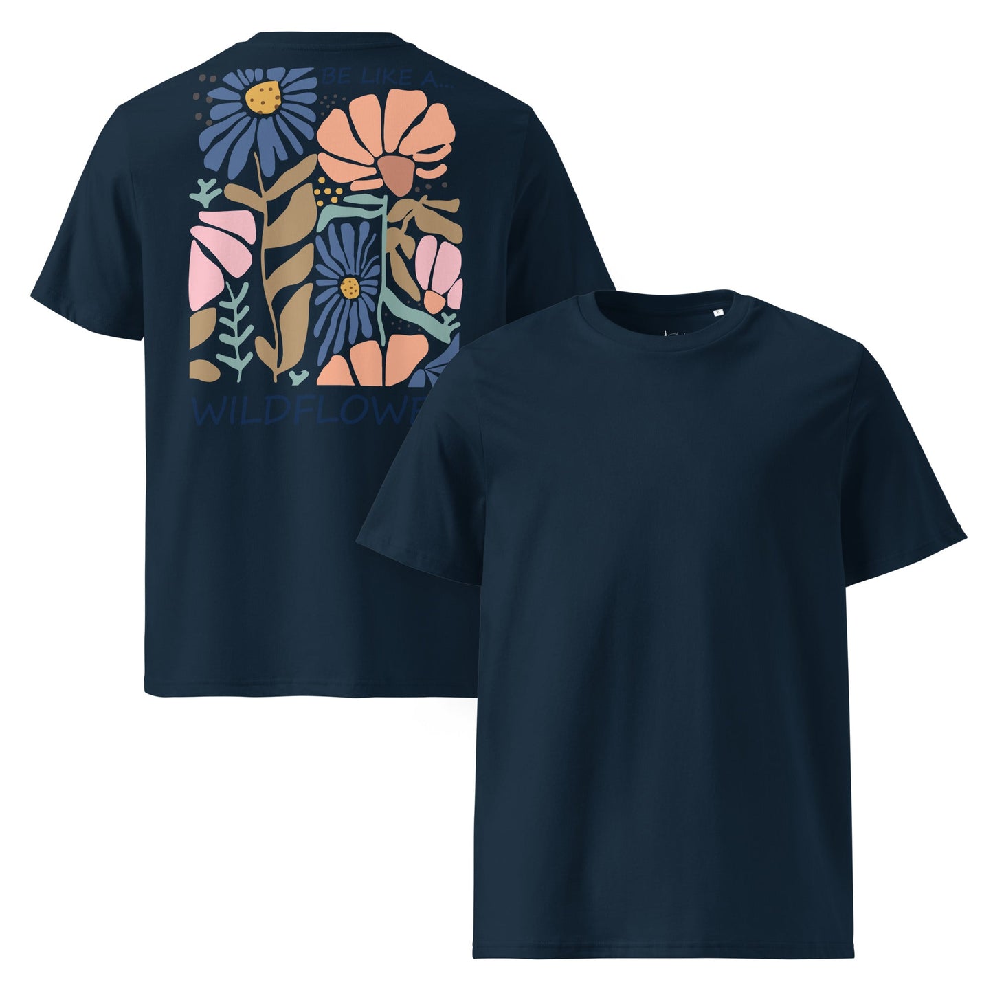 Be Like a Wildflower Shirt | Bio - Baumwolle Boho Shirt | Natürliches Design - YogaStylz