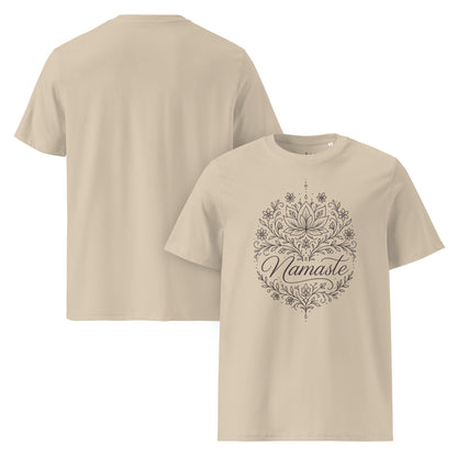Bio - Baumwoll - T-Shirt - Boho Yoga Shirt – Filigranes Mandala Design – Spirituelles T-Shirt - YogaStylz