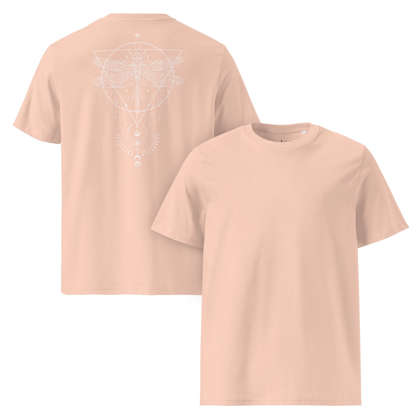 Bio Baumwoll T-Shirt | Spirituelles Rückenprint | Boho Mystik | Nachhaltig - YogaStylz