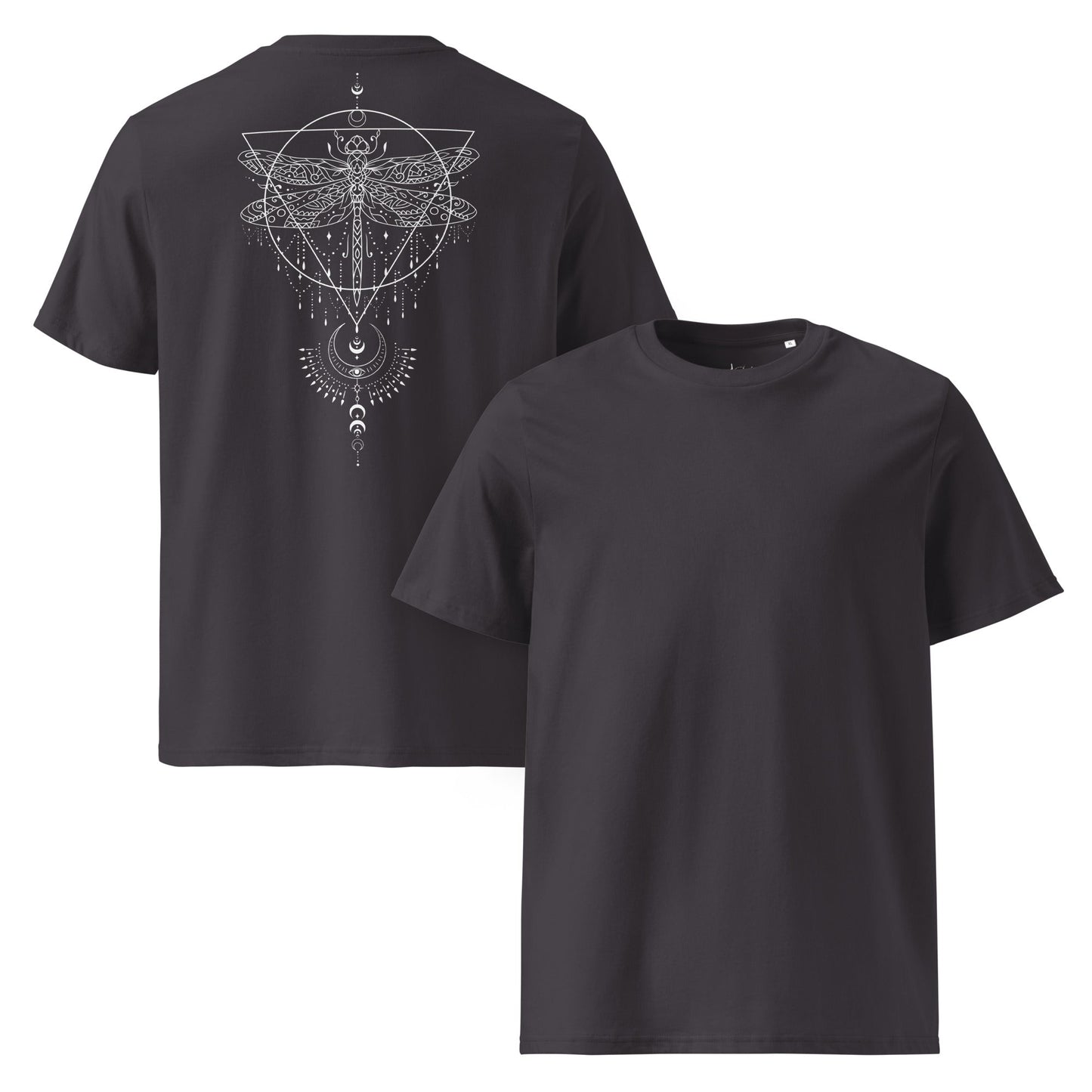 Bio Baumwoll T-Shirt | Spirituelles Rückenprint | Boho Mystik | Nachhaltig - YogaStylz