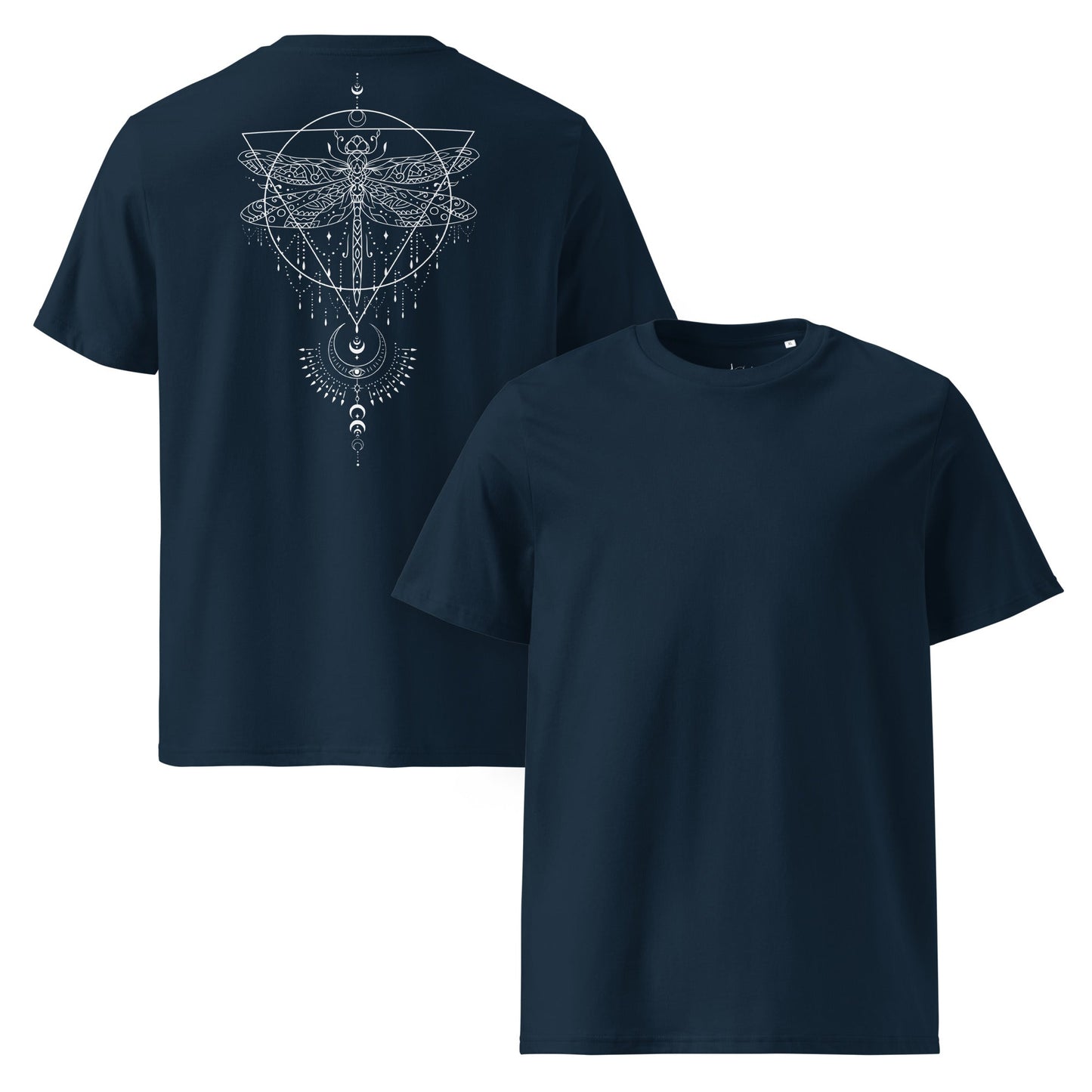 Bio Baumwoll T-Shirt | Spirituelles Rückenprint | Boho Mystik | Nachhaltig - YogaStylz