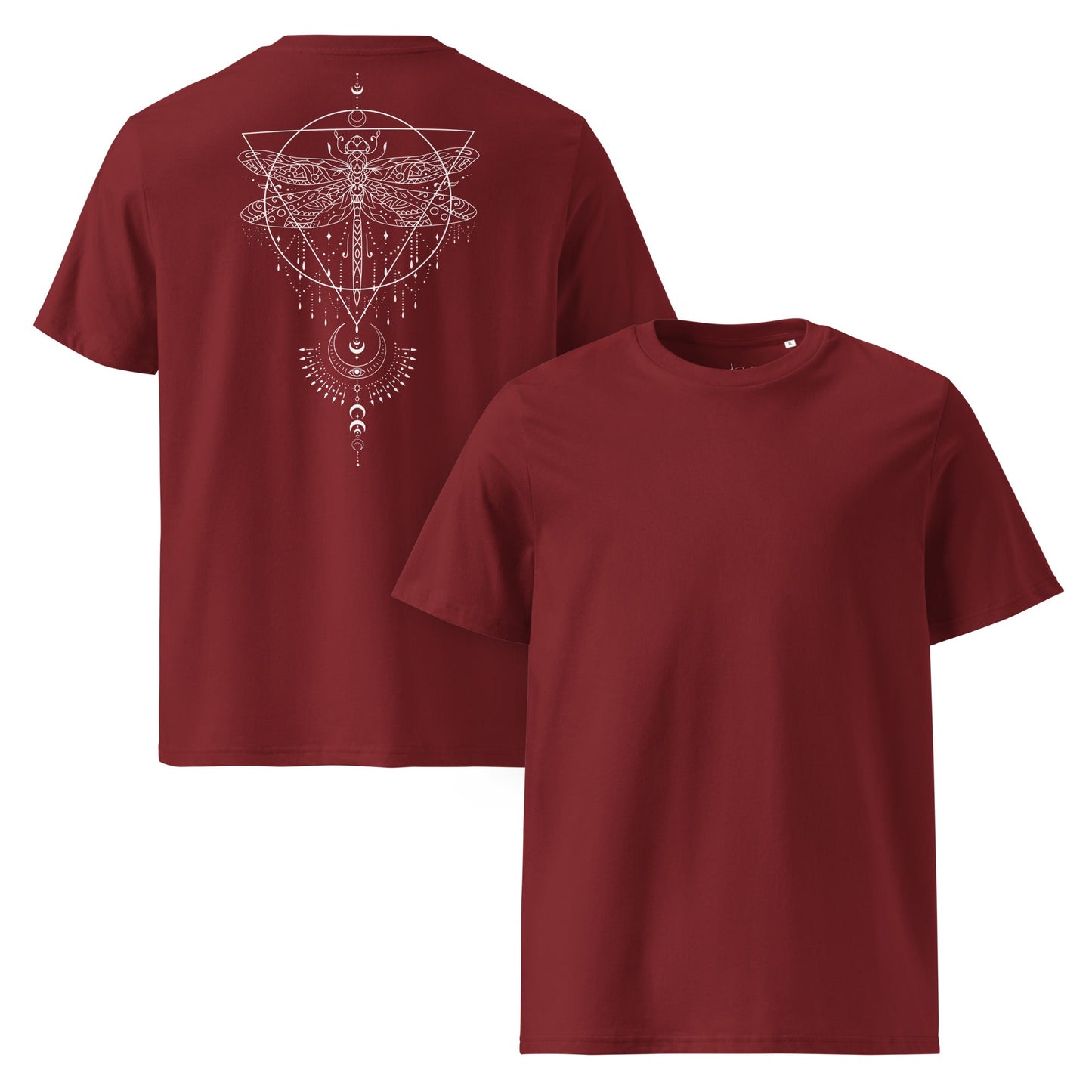 Bio Baumwoll T-Shirt | Spirituelles Rückenprint | Boho Mystik | Nachhaltig - YogaStylz