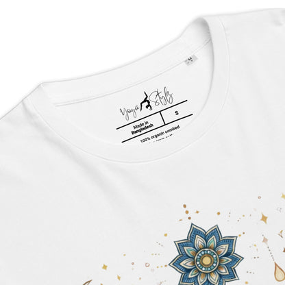 Boho Blumen T-Shirt | Spiritual Lotus Shirt | Unisex Bio Baumwolle - YogaStylz