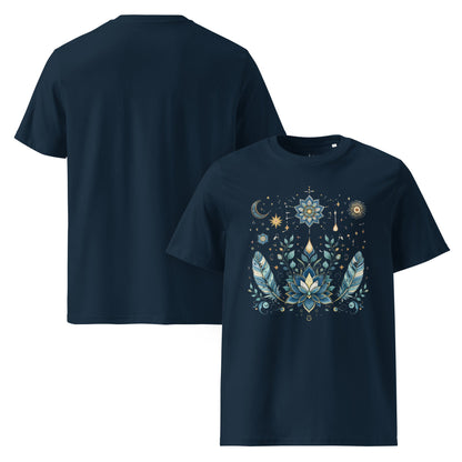 Boho Blumen T-Shirt | Spiritual Lotus Shirt | Unisex Bio Baumwolle - YogaStylz