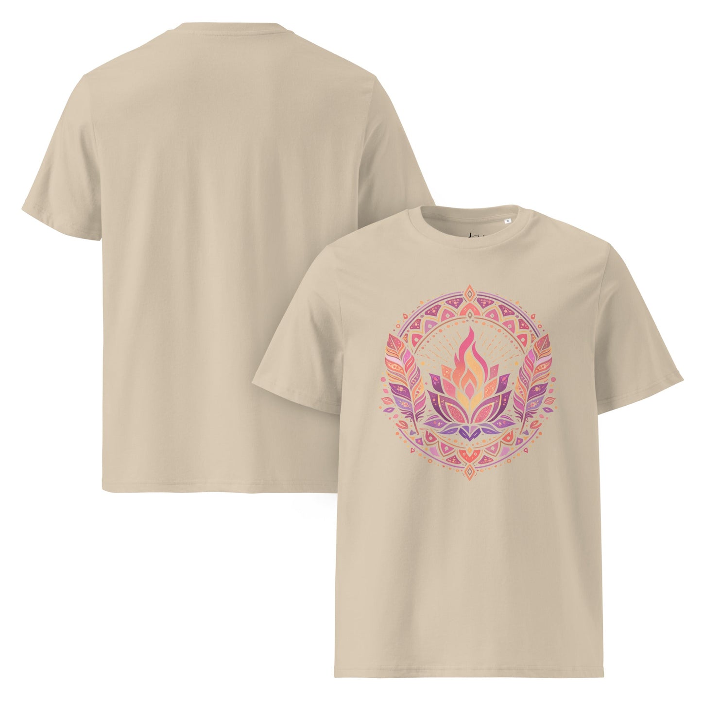 Boho Yoga Mandala T-Shirt | Spirituelles Shirt | Bio Baumwolle - YogaStylz