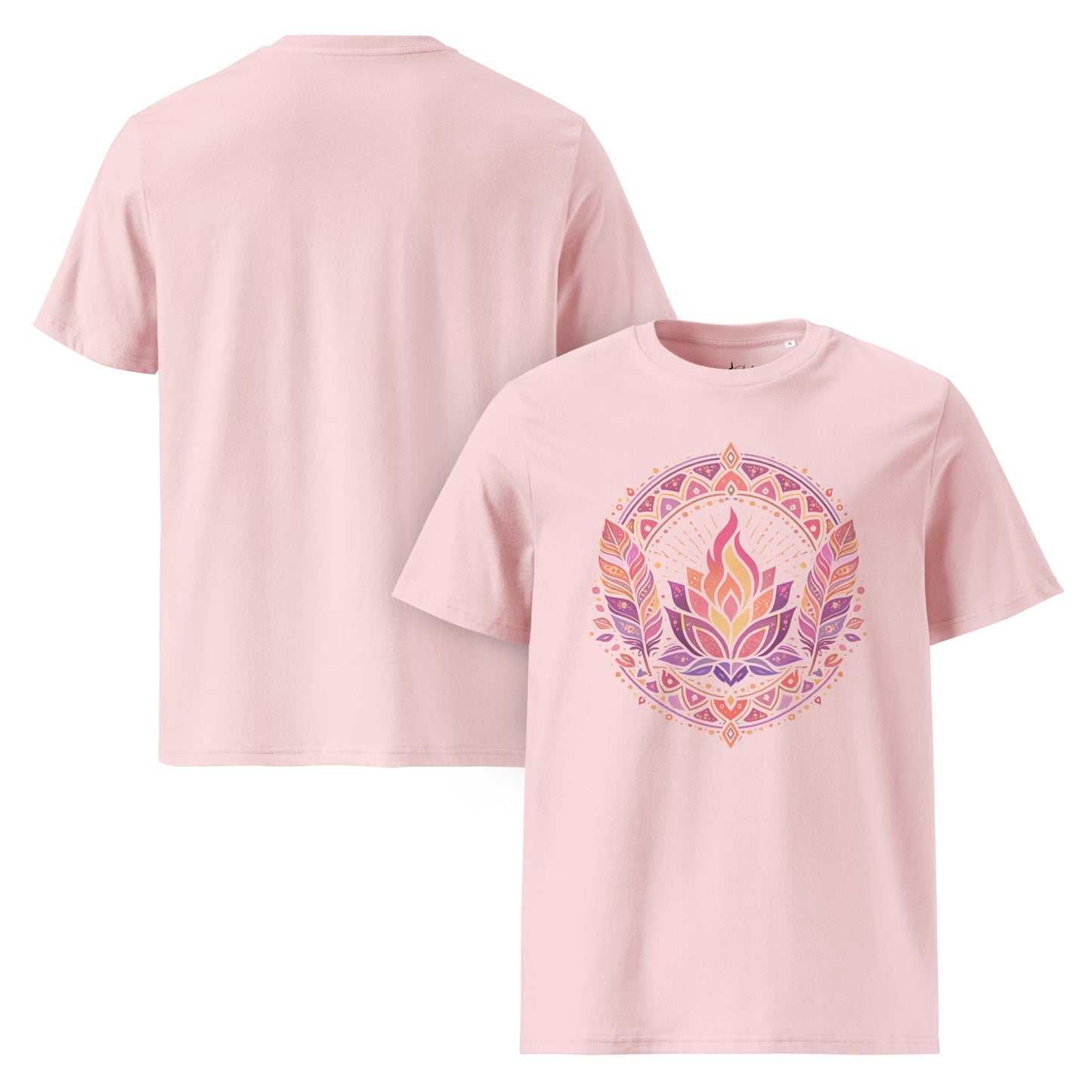 Boho Yoga Mandala T-Shirt | Spirituelles Shirt | Bio Baumwolle - YogaStylz