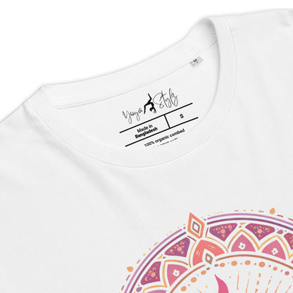 Boho Yoga Mandala T-Shirt | Spirituelles Shirt | Bio Baumwolle - YogaStylz