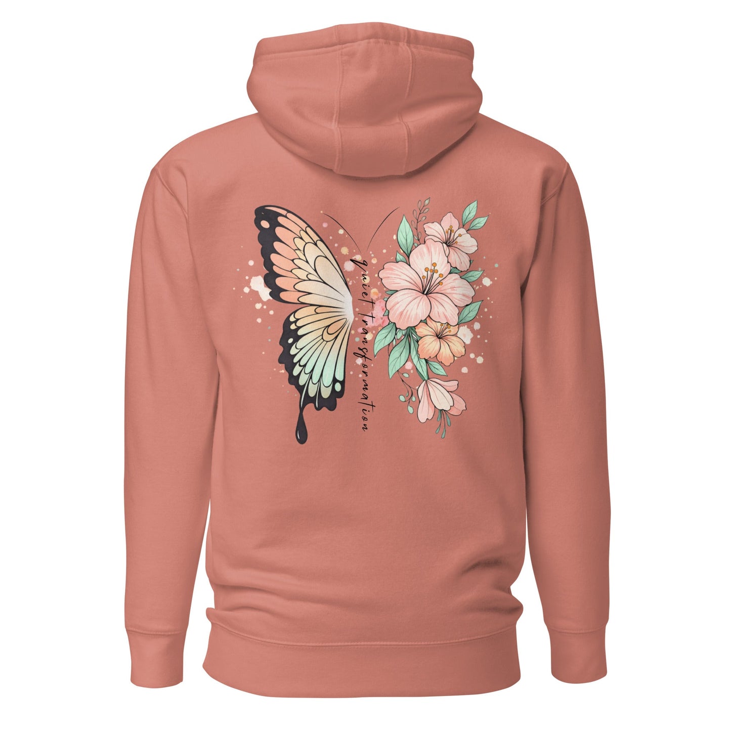 Butterfly Flower Hoodie | Kapuzenpullover | Quiet Transformation Design - YogaStylz