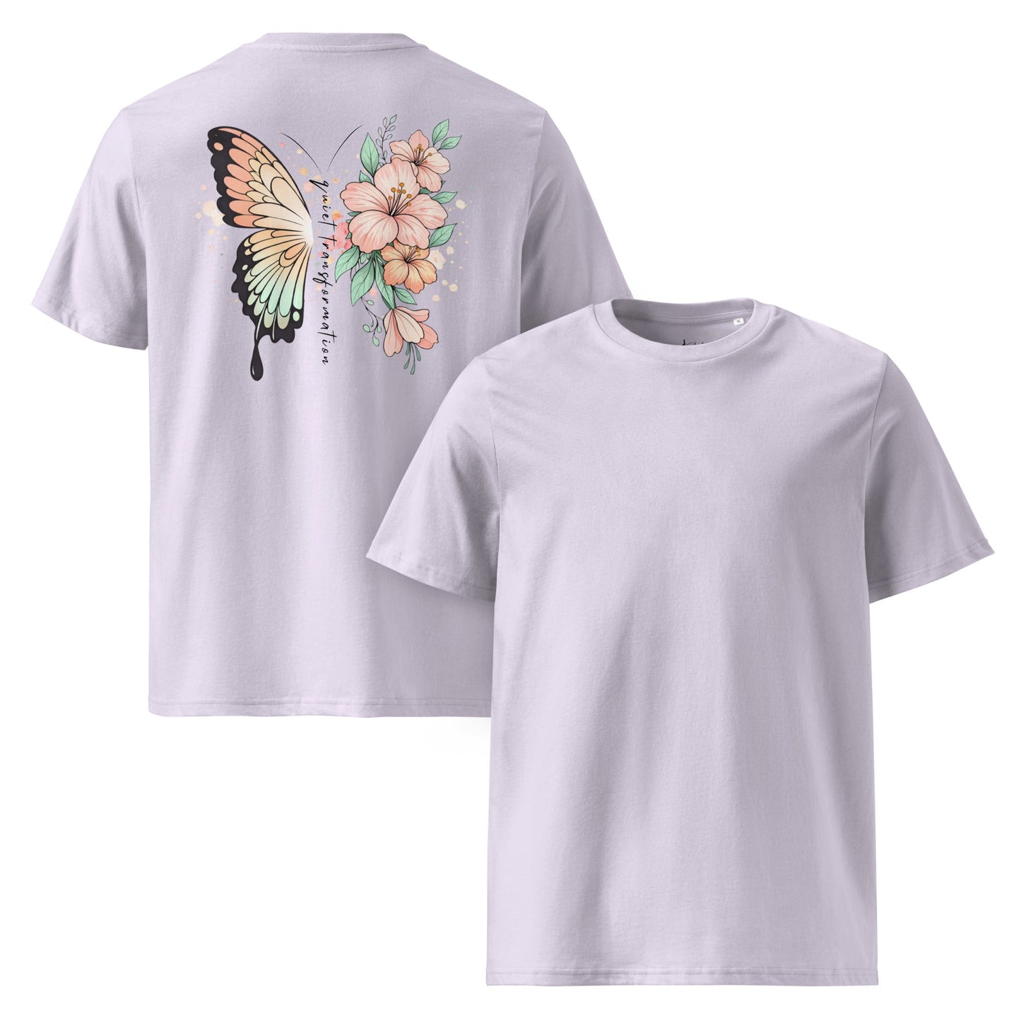 Butterfly Flower T-Shirt Damen | Bio Baumwolle Shirt - YogaStylz