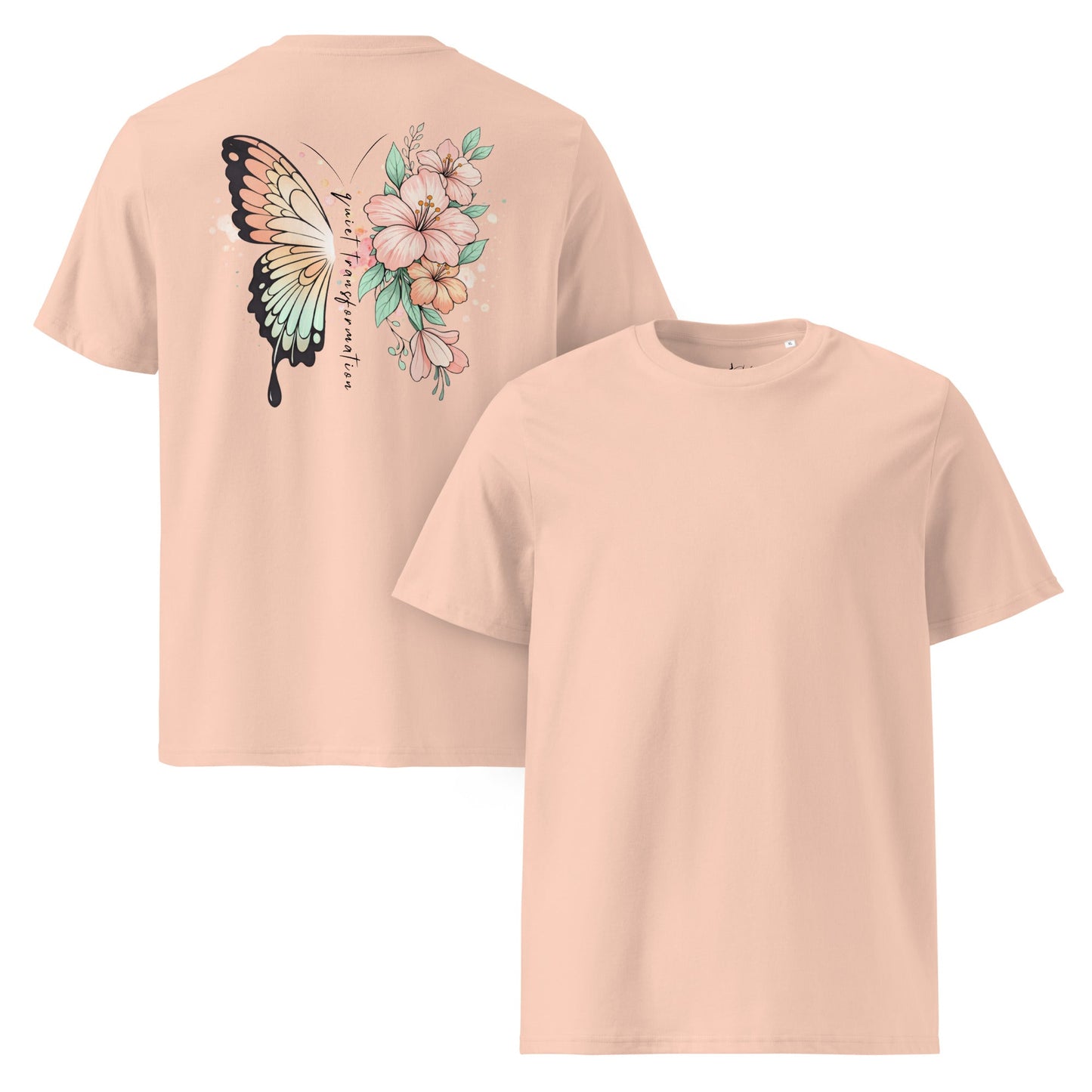 Butterfly Flower T-Shirt Damen | Bio Baumwolle Shirt - YogaStylz