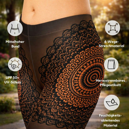Capri - Leggings – Boho Mandala - Design - YogaStylz