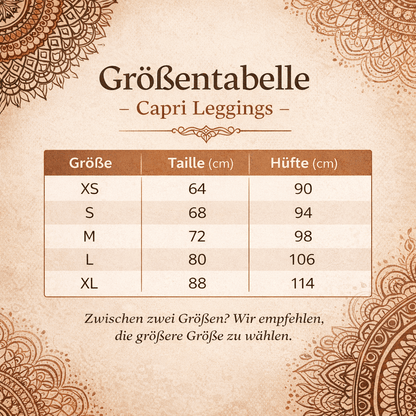 Capri - Leggings – Boho Mandala - Design - YogaStylz