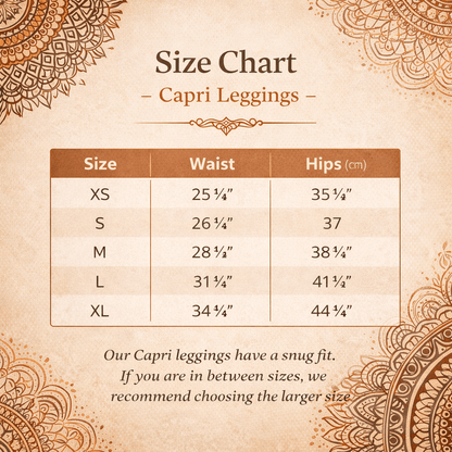 Capri - Leggings – Boho Mandala - Design - YogaStylz