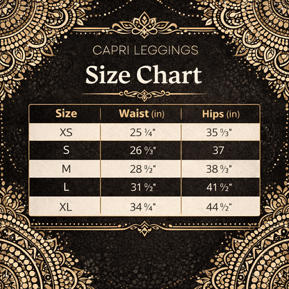 Capri - Leggings – Mandala - Design in Schwarz & Weiß - YogaStylz