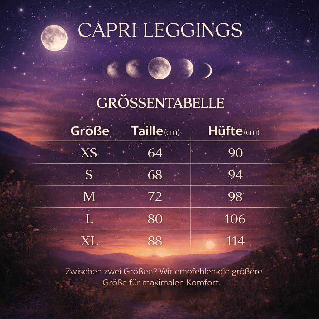 Capri - Leggings – Mondphasen - Design - YogaStylz