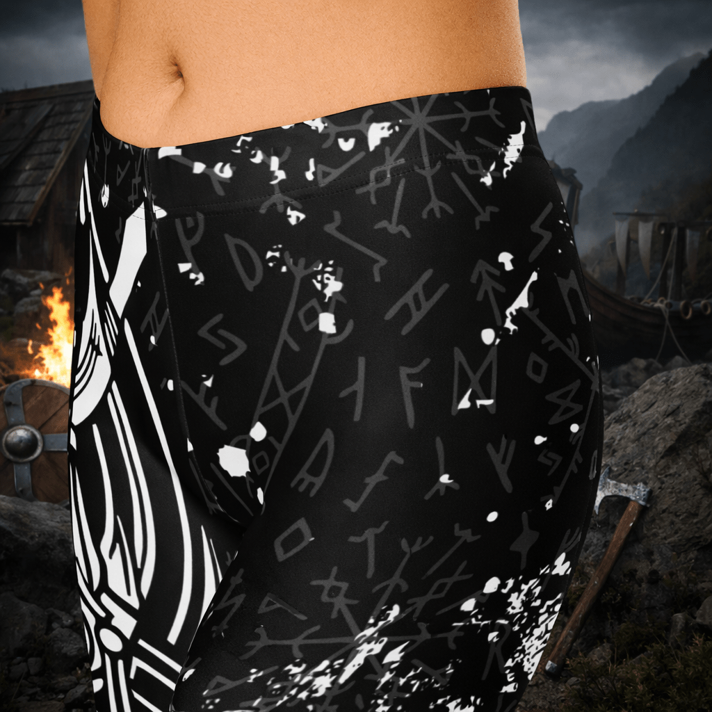 Capri - Leggings –Viking - Krieger - Motiv & Runen - YogaStylz