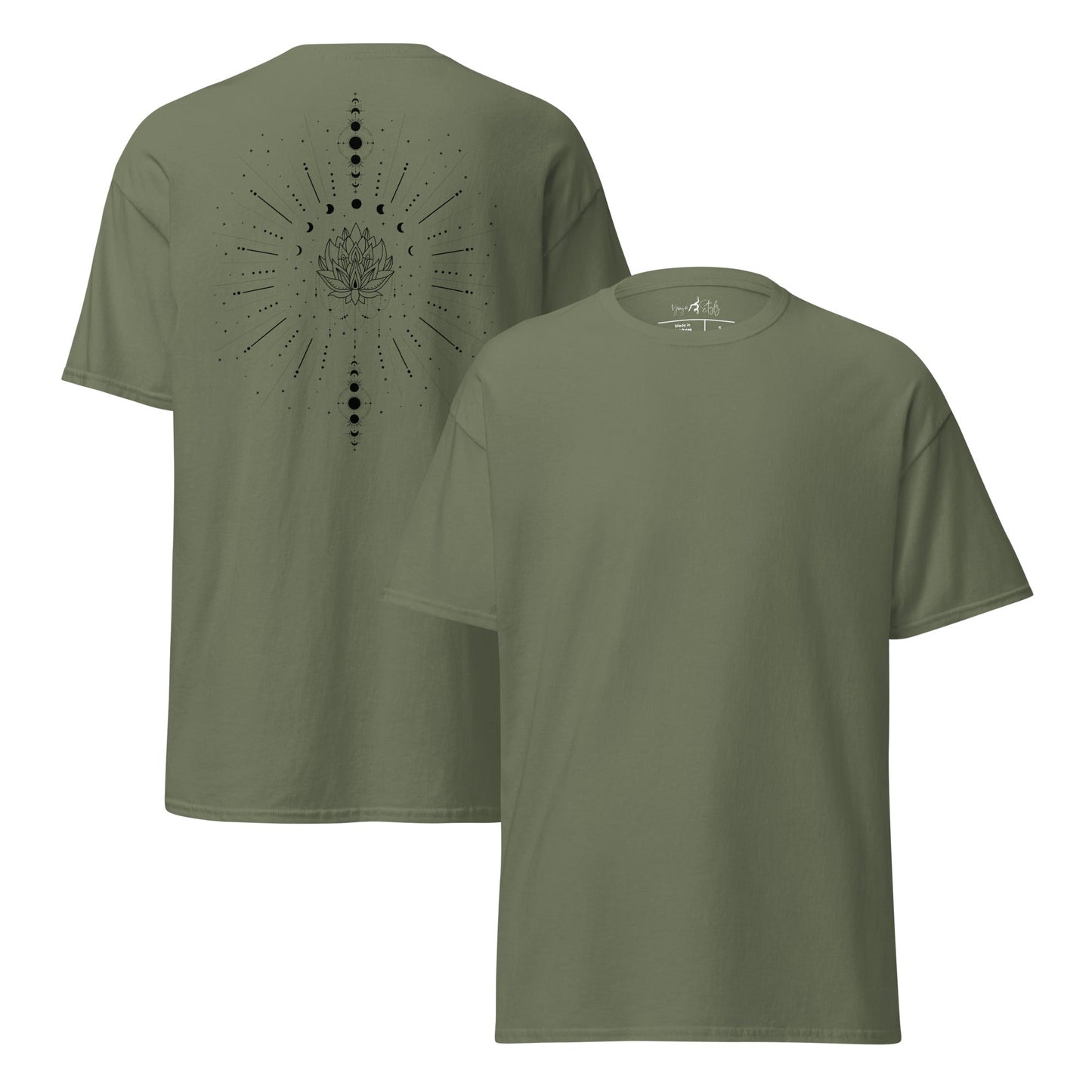 Celestial Sun Moon T-Shirt | Mystisches Line Art Design | Zeitloses Statement Shirt - YogaStylz