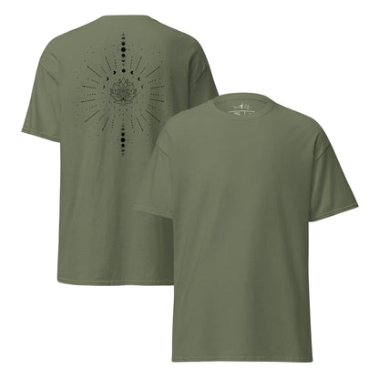 Celestial Sun Moon T-Shirt | Mystisches Line Art Design | Zeitloses Statement Shirt - YogaStylz