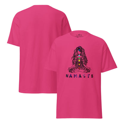 Chakra Namaste T-Shirt – Boho Yoga Shirt – Spirituelles Unisex T-Shirt aus 100 % Baumwolle - Klassisches Unisex T-Shirt - YogaStylz